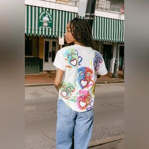 Queen of Sparkles Mardi Gras Mask Tee